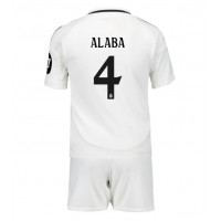 Camiseta Real Madrid David Alaba #4 Primera Equipación para niños 2024-25 manga corta (+ pantalones cortos)